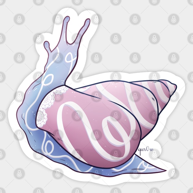 Bigender Pride Snail Sticker by Qur0w